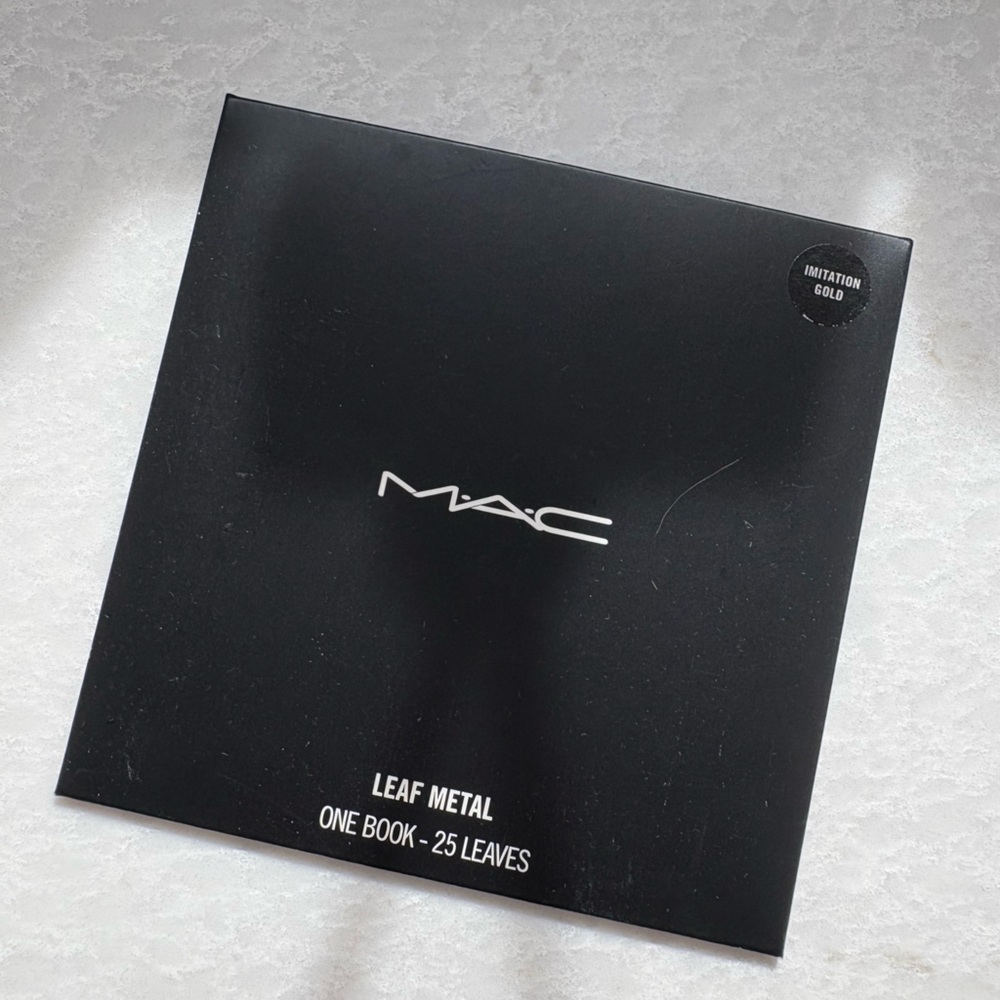 Vintage MAC Cosmetics Gold Leaf Metal sheets- Imitation Gold Limited Edition 90s